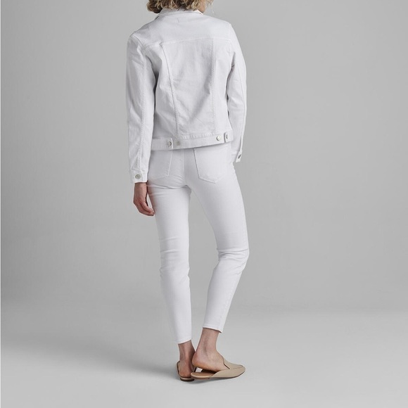 JAG Kiara Classic Denim Jacket Size XS In White - Picture 12 of 12